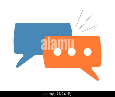 Comic speech bubbles vector in hand drawn style. Comic sketch explosions Stock Vector