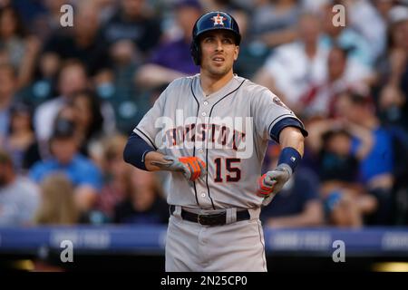 Houston Astros catcher Jason Castro (18) getting ready for the MLB game  between the Houston Astros and the Seattle Mariners on Tuesday, June 7,  2022 Stock Photo - Alamy