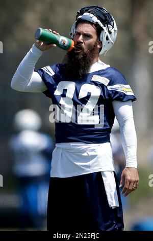 Carson, United States. 14th Aug, 2003. San Diego Chargers free safety Kwamie  Lassiter at traiing camp at Cal State Dominguez Hills on 08/13/2002. Photo  via Credit: Newscom/Alamy Live News Stock Photo - Alamy