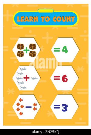 Educational game for kids, learn to count. Jigsaw puzzles with images ...