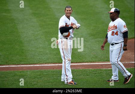 Baltimore, MD, USA. 16th June, 2018. Baltimore Orioles Third Baseman #13  Manny Machado during a Major League Baseball game between the Baltimore  Orioles and the Miami Marlins at Camden Yards in Baltimore