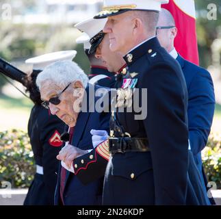 The Ronald Reagan wreath laying ceremony at the Presidential Library in ...