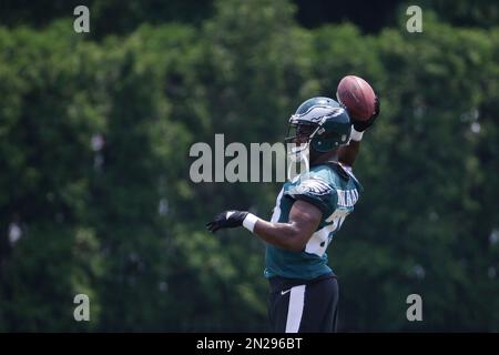 Aug. 6, 2015: Philadelphia Eagles wide receiver Jordan Matthews (81) tries  to make a one handed catch during training camp at the NovaCare Complex in  Philadelphia, Pennsylvania. Christopher Szagola/CSM Stock Photo - Alamy