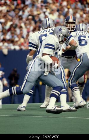 Dallas Cowboys #12 Roger Staubach and #33 Tony Dorsett by Donna Wilson