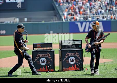 Watch Metallica Members Play National Anthem at Baseball Game