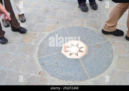 point zero Notre dame Paris. Stock Photo