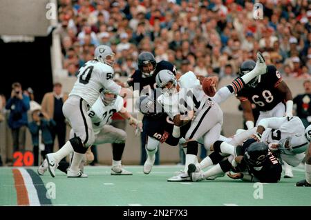 Chicago Bears linebacker Otis Wilson (55) celebrates his sack of