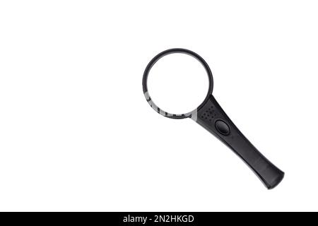 Magnifying glass tool isolated on white background Stock Photo