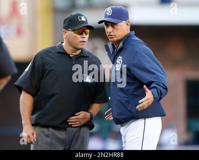 May 11, 2010; San Francisco, CA, USA; San Diego Padres manager Bud Black  (20) during the fifth inning against the San Francisco Giants at AT&T Park. San  Diego defeated San Francisco 3-2 Stock Photo - Alamy