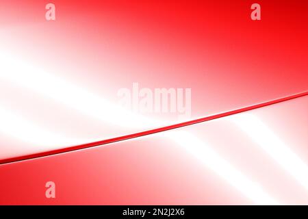 3d illustration red lacquered metal surface with a glare Stock Photo