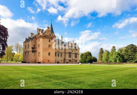 Inverness, Highlands, Scotland - Mai 13, 2022: Brodie Castle near Inverness in Scotland. Now run by the National Trust it is a popular highland touris Stock Photo