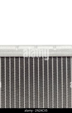 Combusted Radiator Car radiator heater isolated on white background. Spare cooling system ...