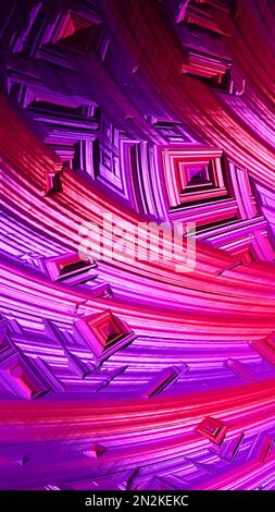 Three-dimensional 3D fractal texture. Computer generated abstract ...