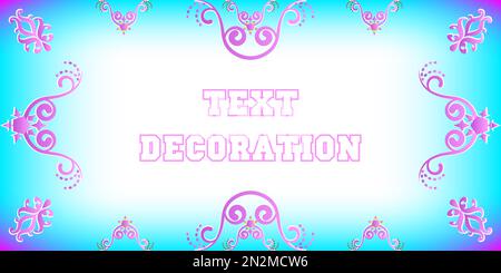 Frame for text with a pattern in Arabic, Asian style. The frame is designed for festive, congratulatory, invitation texts. Stock Vector