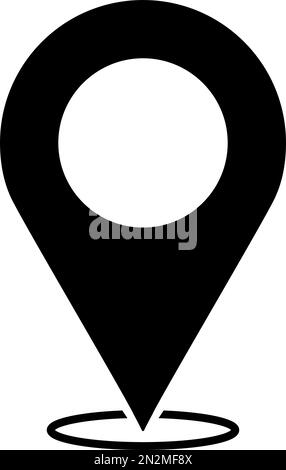 Location pin icon. Map pin place marker. Vector illustration Stock Vector