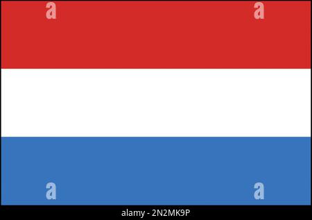 Fahne Flagge Nationalfahne Niederlande Netherlands Holland Stock Photo