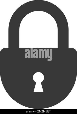 close padlock icon. locked lock on transparent background. Security symbol for your web site design, logo, app. safety protection Stock Vector