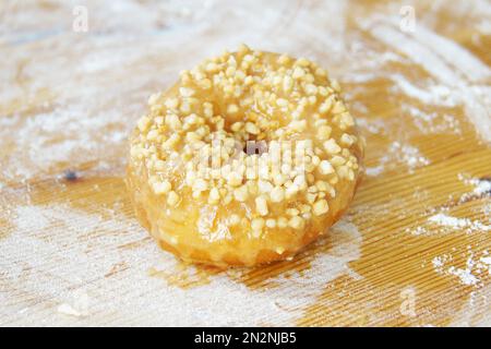 A donut, also called donut, rosquilla, donut, rosette, rosca, berlin or berlin, is a sweet bread roll that is traditionally fried in pork fat. Stock Photo