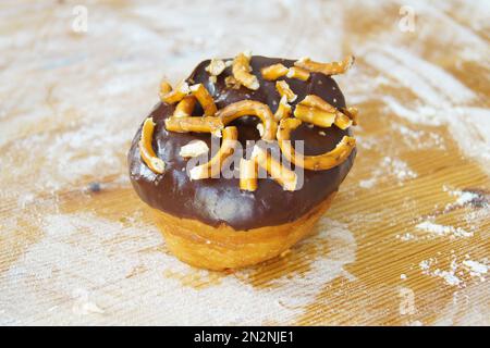 A donut, also called donut, rosquilla, donut, rosette, rosca, berlin or berlin, is a sweet bread roll that is traditionally fried in pork fat. Stock Photo