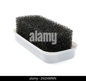 Shoe shine sponge, isolated on white Stock Photo - Alamy