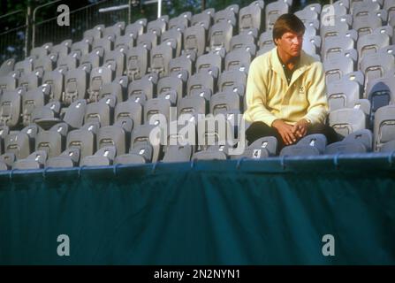 Nick Faldo playing at Wentworth 1984 Stock Photo