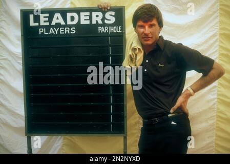 Nick Faldo playing at Wentworth 1984 Stock Photo