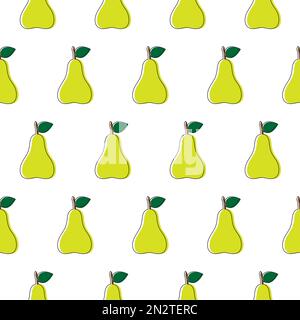 seamless pattern with pears vector eps design illustration Stock Vector