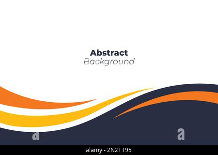 Abstract business style wavy design background. Eps10 vector. Stock Vector