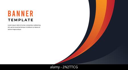 Abstract design web banner for business. Eps10 vector. Stock Vector