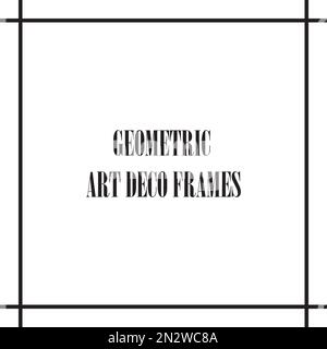 Vintage retro style invitation in Art Deco. Vector illustration. EPS 10 Stock Vector