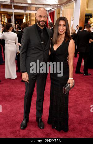 John Ridley, left, and Gayle Ridley arrive at the 45th NAACP Image ...