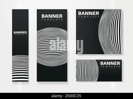 Modern banner design web template Set, web banner. Background for website design, Social Media Cover ads banner, flyer, invitation card Stock Vector