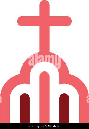 church vector logo icon symbol design Stock Vector