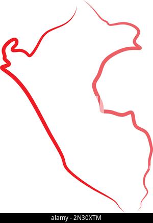 peru map vector logo icon symbol Stock Vector