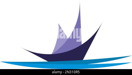 sail boat logo icon vector design Stock Vector