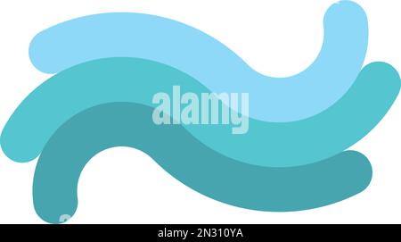 river water wave logo icon vector design Stock Vector