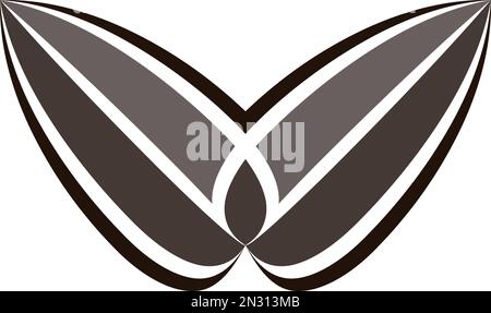sunflower seed logo icon vector design Stock Vector