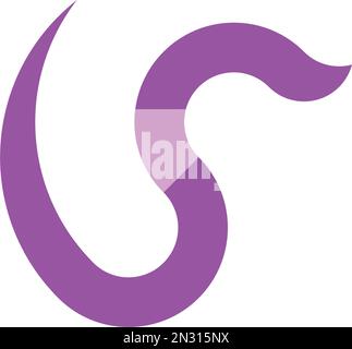 worm earthworm nihgt crawler logo vector Stock Vector