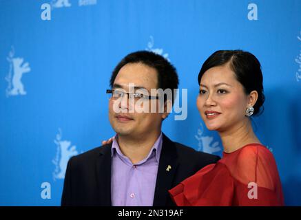 From left Vietnamese director Phan Dang Di and actress Do Thi Hai