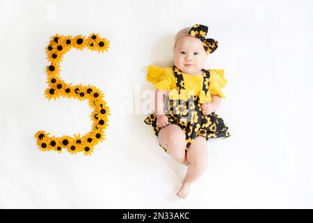 Baby dress 5 sales months