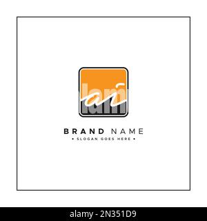 Simple Signature Logo for Alphabet AI - Handwritten Signature for Photography and Fashion Business Stock Vector