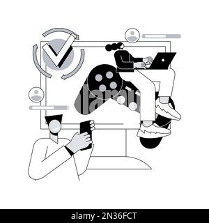 Cloud gaming abstract concept vector illustration. Gaming on demand, video  and file streaming, cloud technology, various devices game, online platform,  AI gaming solution abstract metaphor Stock Vector Image & Art - Alamy