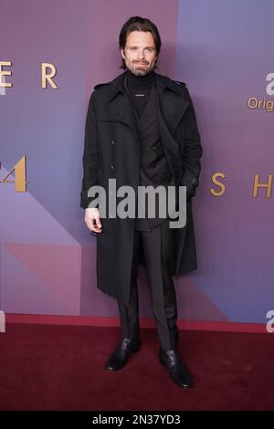 Sebastian Stan attending the world premiere of Apple TV+ drama Sharper, at the BFI Imax Waterloo in London. Picture date: Tuesday February 7, 2023. Stock Photo