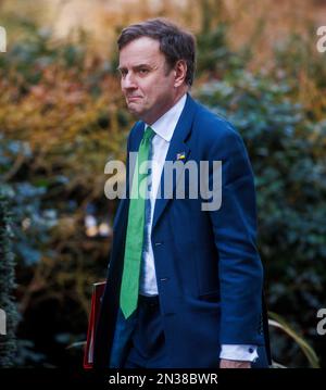 London, UK. 7th Feb, 2023. Greg Hands, New Conservative Party Chairman, in Downing Street for a Cabinet meeting. Rishi Sunak today had a Cabinet reshuffle. Credit: Mark Thomas/Alamy Live News Stock Photo