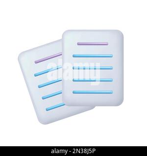 3d white clipboard task management todo check list, efficient work on project plan concept, assignment and exam, 3d work solution icon. 3d icon vector Stock Vector