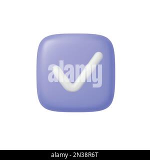 3D Right and Wrong Button in Round Shape. Yes and No Correct Incorrect Sign. Checkmark Tick Rejection, Cancel, Error, Stop, Negative, Agreement Approv Stock Vector