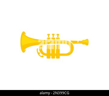 Silhouette Of Musician Playing The Trombone And Trumpet On A White  Background - Arte vetorial de stock e mais imagens de Trompete - iStock