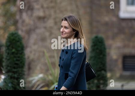 London, UK. 07th Feb, 2023. Lucy Frazer, Culture Secretary arrives at a cabinet meeting at 10 Downing Street London. Credit: Ian Davidson/Alamy Live News Stock Photo