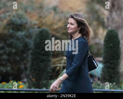 Downing Street, London, UK. 7th Feb, 2023. Lucy Frazer, MP, replaces Michelle Donelan to become the new Secretary of State for Digital, Culture, Media and Sport, arrives for the weekly Cabinet Meeting at No 10 Downing Street amidst speculation of a government reshuffle. Credit: Uwe Deffner/Alamy Live News Stock Photo