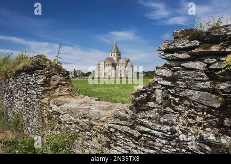 Abbaye de Cerisy-la-Foret, Cerisy-la-Foret, Normandy, France Stock Photo